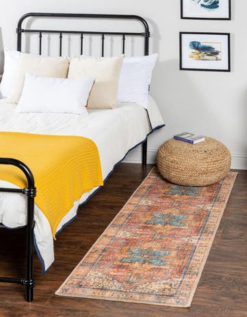 2' 6 x 14' Washable Timeless Runner Rug