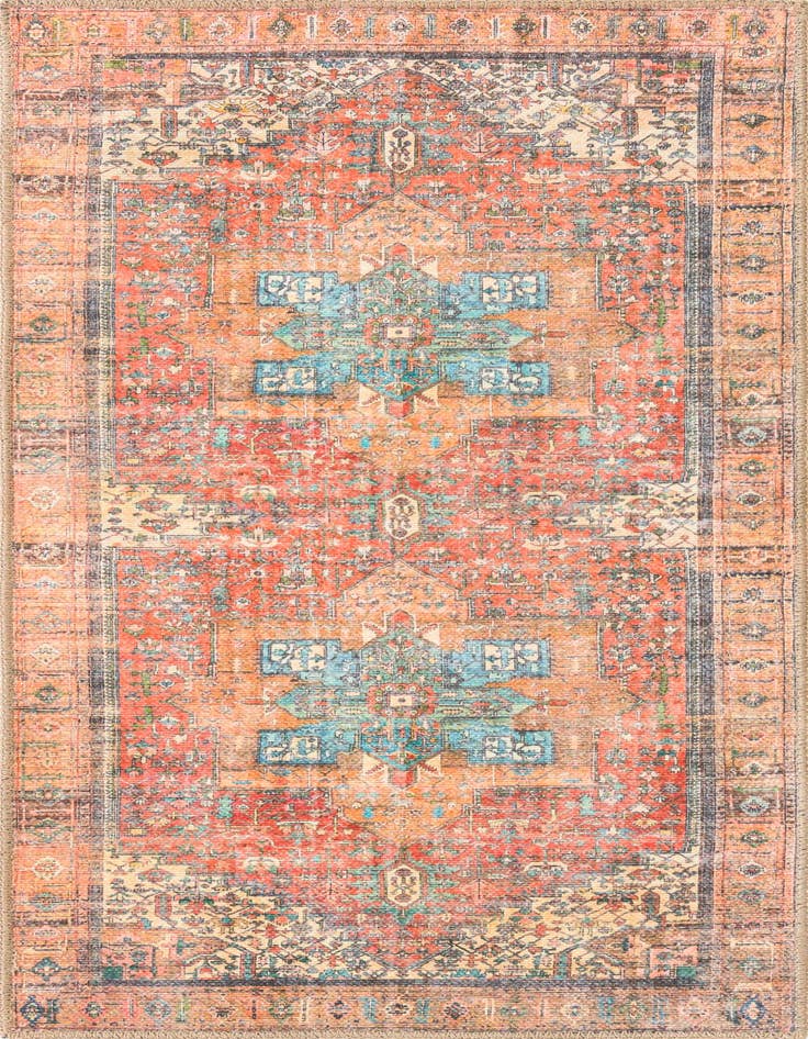 Detail image of 2' x 4' Washable Timeless Runner Rug