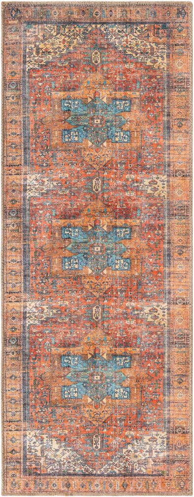 2' x 5' Washable Timeless Runner Rug
