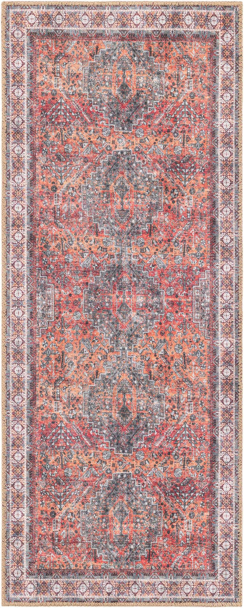 2' x 5' 1 Washable Timeless Runner Rug
