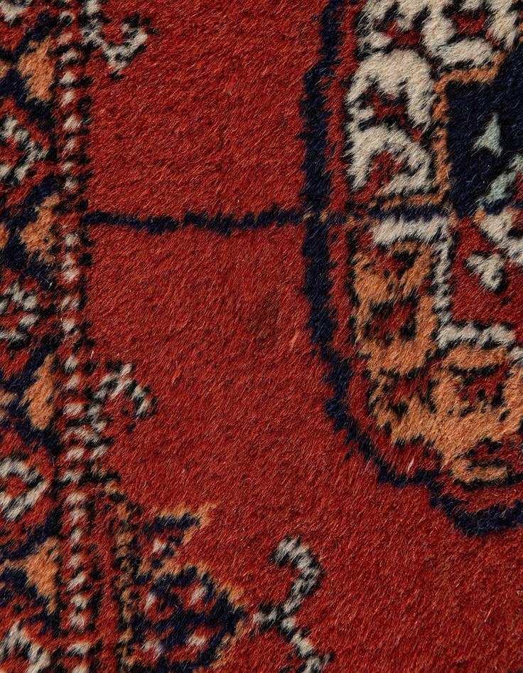 Detail image of 2' 7 x 10' 10  Hand Knotted Torkaman Wool Runner Rug