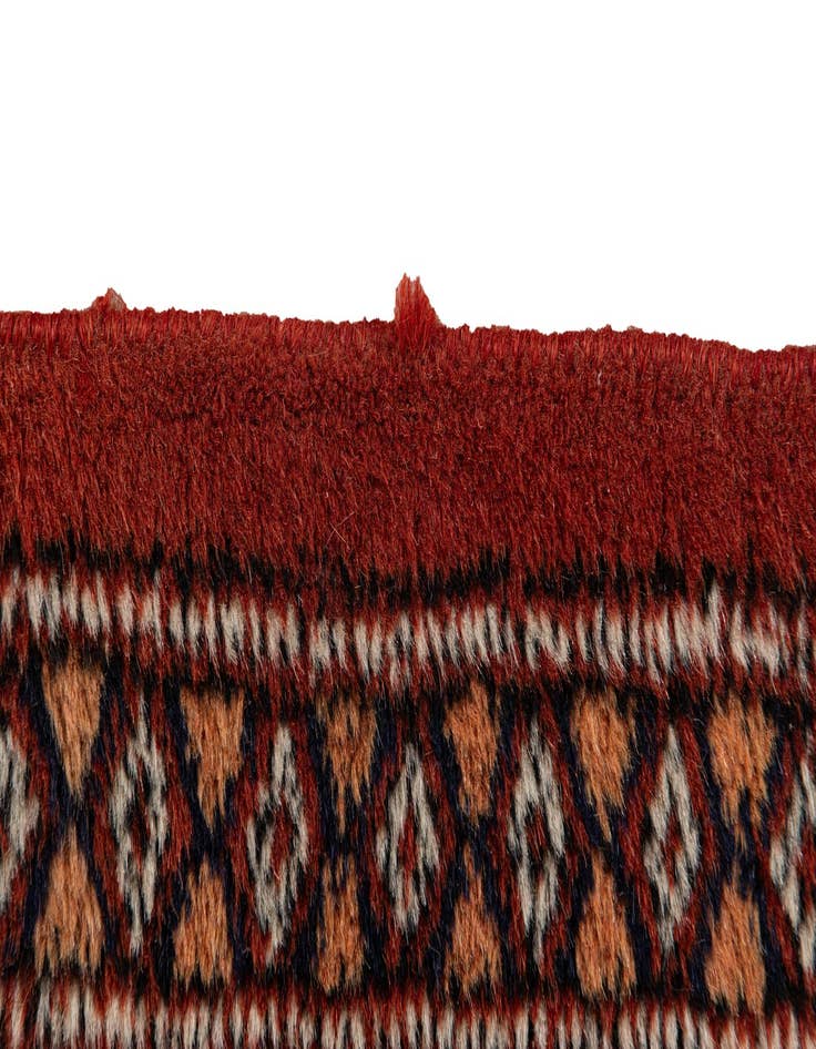 Detail image of 2' 7 x 10' 10  Hand Knotted Torkaman Wool Runner Rug