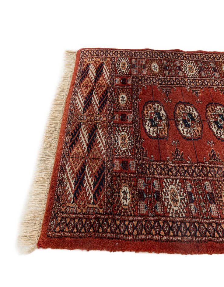 Detail image of 2' 7 x 10' 10  Hand Knotted Torkaman Wool Runner Rug