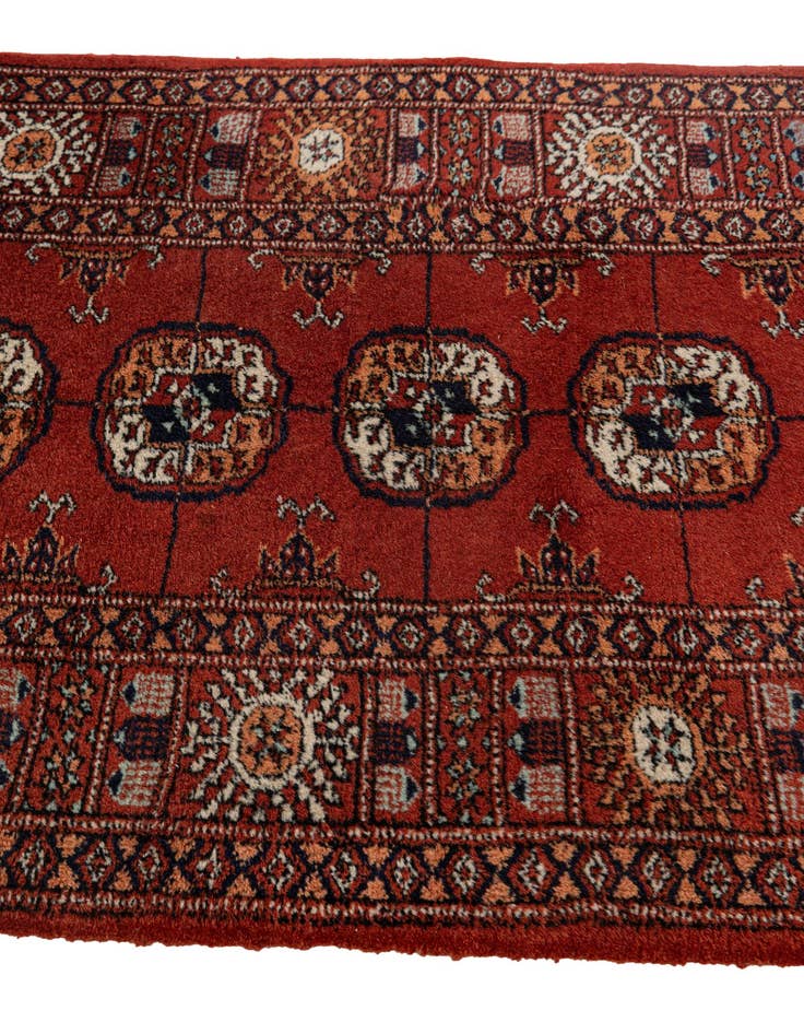 Detail image of 2' 7 x 10' 10  Hand Knotted Torkaman Wool Runner Rug