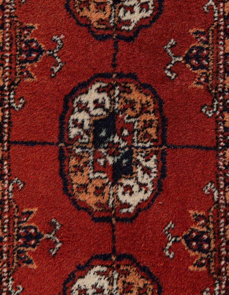 Detail image of 2' 7 x 10' 10  Hand Knotted Torkaman Wool Runner Rug