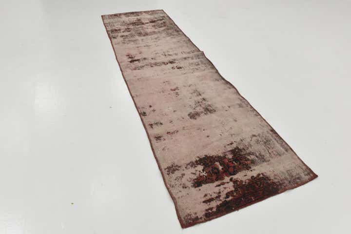 2' 10 x 10' Hand Knotted Ultra Vintage Persian Wool Runner Rug