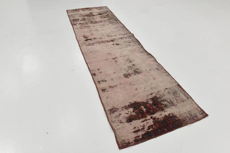 Detail image of 2' 10 x 10' Hand Knotted Ultra Vintage Persian Wool Runner Rug