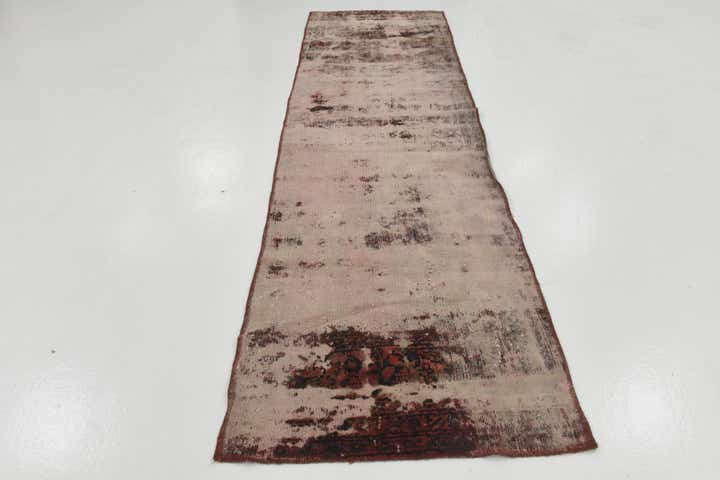 2' 10 x 10' Hand Knotted Ultra Vintage Persian Wool Runner Rug