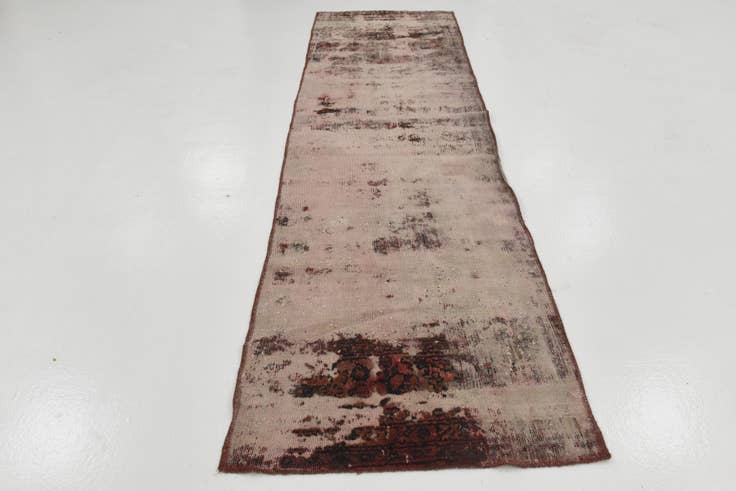 Detail image of 2' 10 x 10' Hand Knotted Ultra Vintage Persian Wool Runner Rug