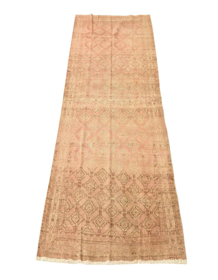 Detail image of 3' x 5' 8  Hand Knotted Ultra Vintage Persian Wool Runner Rug