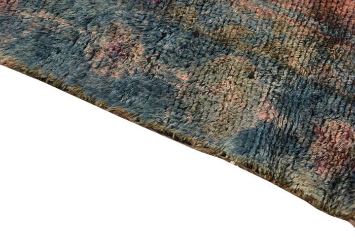 4' x 8' 7 Hand Knotted Ultra Vintage Persian Wool Runner Rug