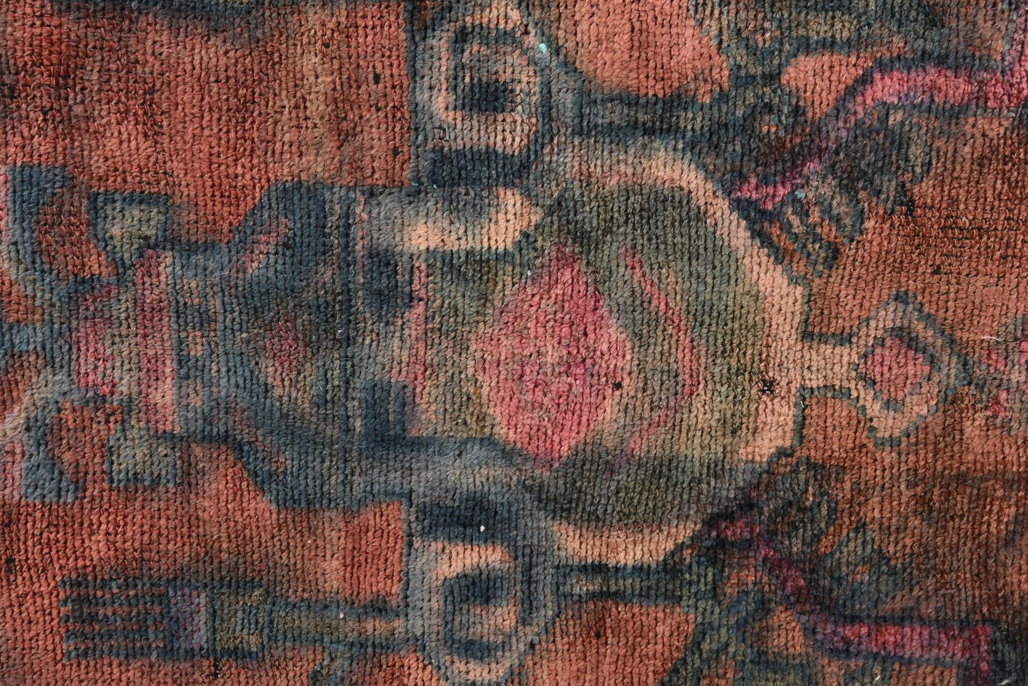 4' x 8' 7 Hand Knotted Ultra Vintage Persian Wool Runner Rug