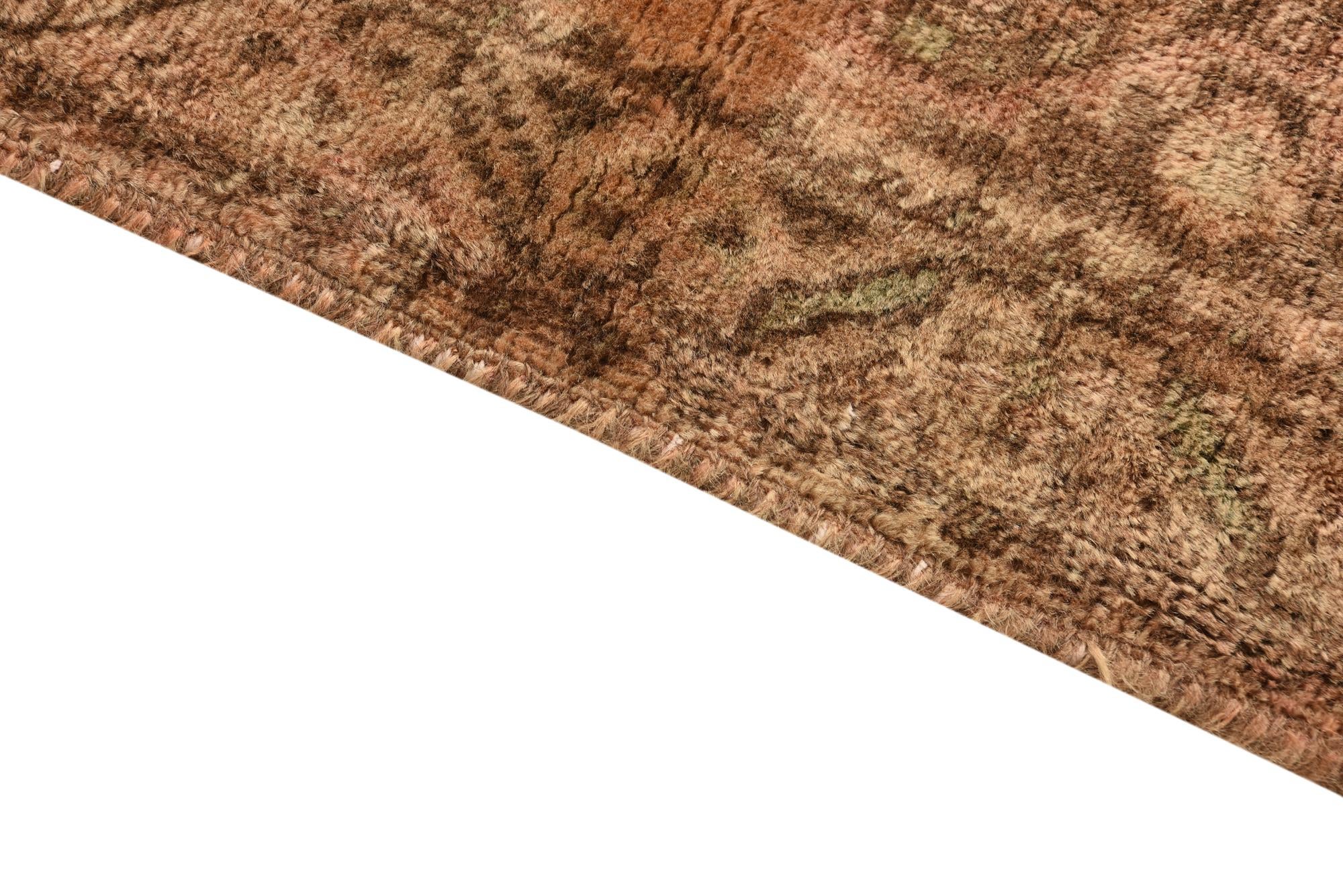 4' 1 x 10' Hand Knotted Ultra Vintage Persian Wool Runner Rug