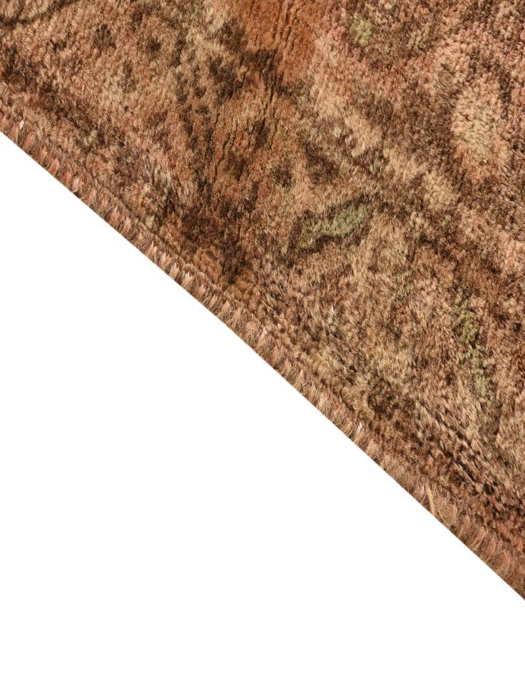 Detail image of 4' 1 x 10'  Hand Knotted Ultra Vintage Persian Wool Runner Rug