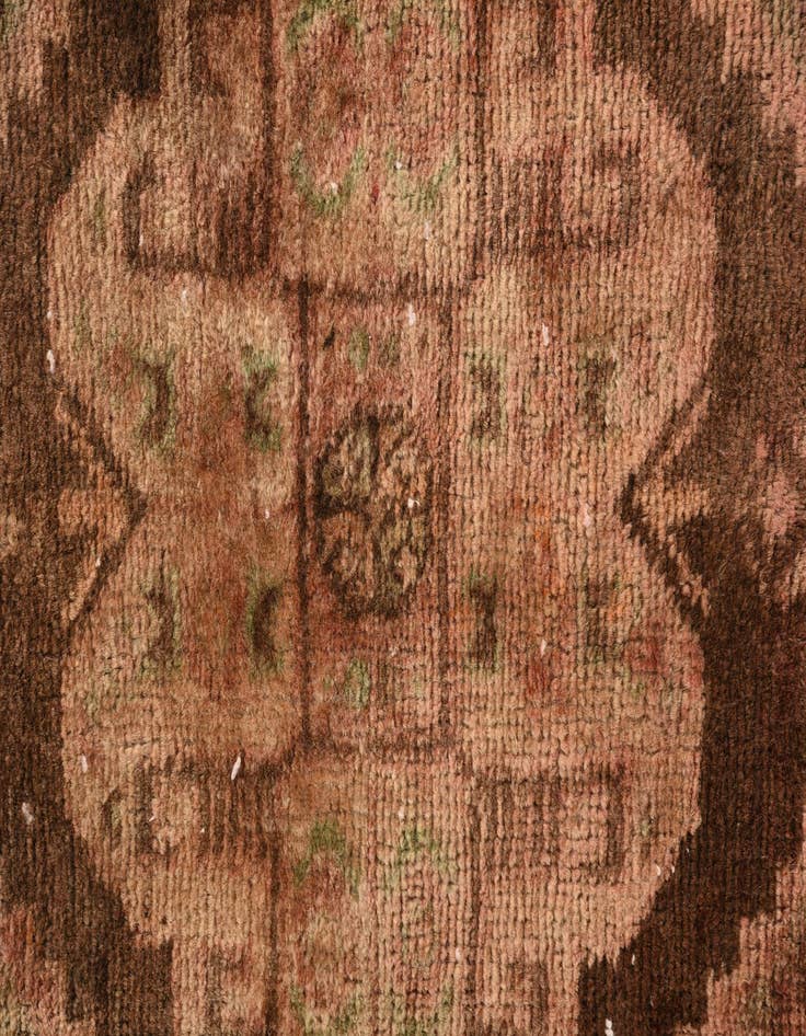 Detail image of 4' 1 x 10'  Hand Knotted Ultra Vintage Persian Wool Runner Rug