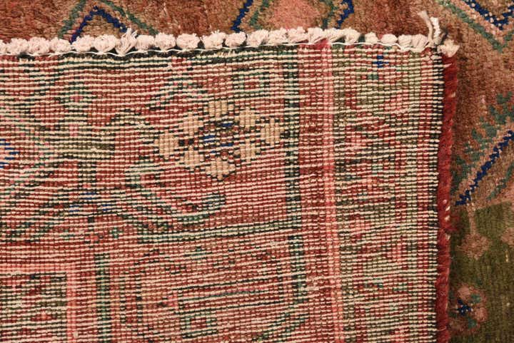 4' 3 x 10' Hand Knotted Ultra Vintage Persian Wool Runner Rug