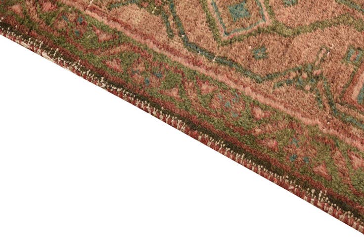 Detail image of 4' 3 x 10' Hand Knotted Ultra Vintage Persian Wool Runner Rug