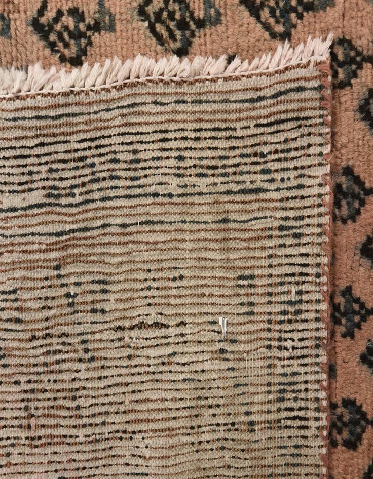 Detail image of 3' 2 x 8' 8  Hand Knotted Ultra Vintage Persian Wool Runner Rug