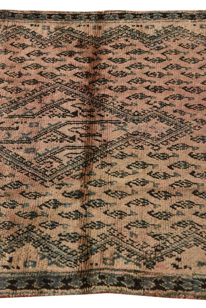 3' 2 x 8' 8 Hand Knotted Ultra Vintage Persian Wool Runner Rug
