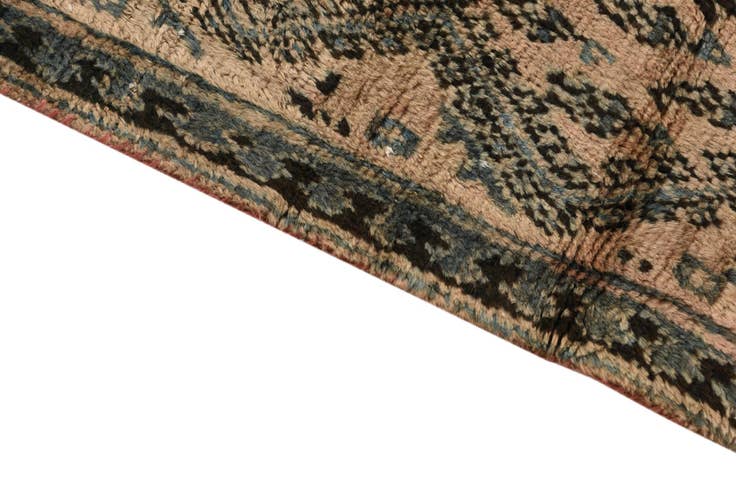 Detail image of 3' 2 x 8' 8 Hand Knotted Ultra Vintage Persian Wool Runner Rug