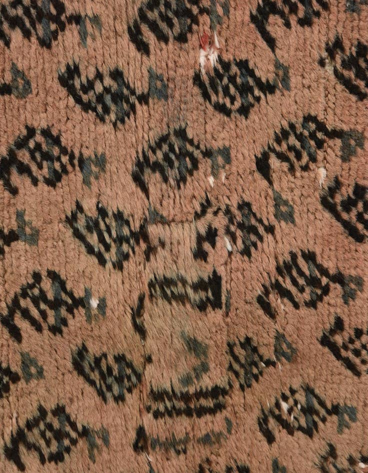 Detail image of 3' 2 x 8' 8  Hand Knotted Ultra Vintage Persian Wool Runner Rug