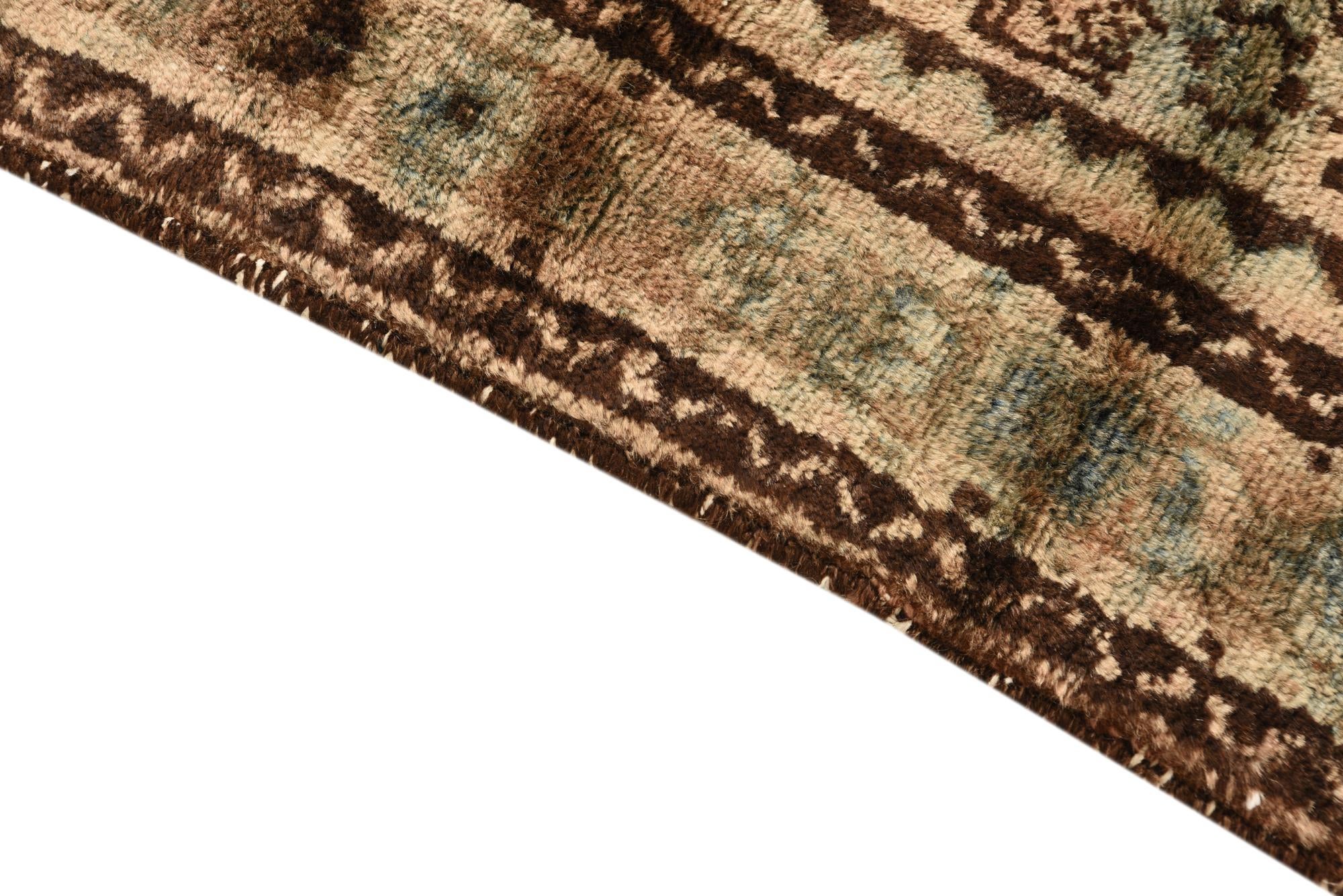 3' 10 x 7' 10 Hand Knotted Ultra Vintage Persian Wool Runner Rug