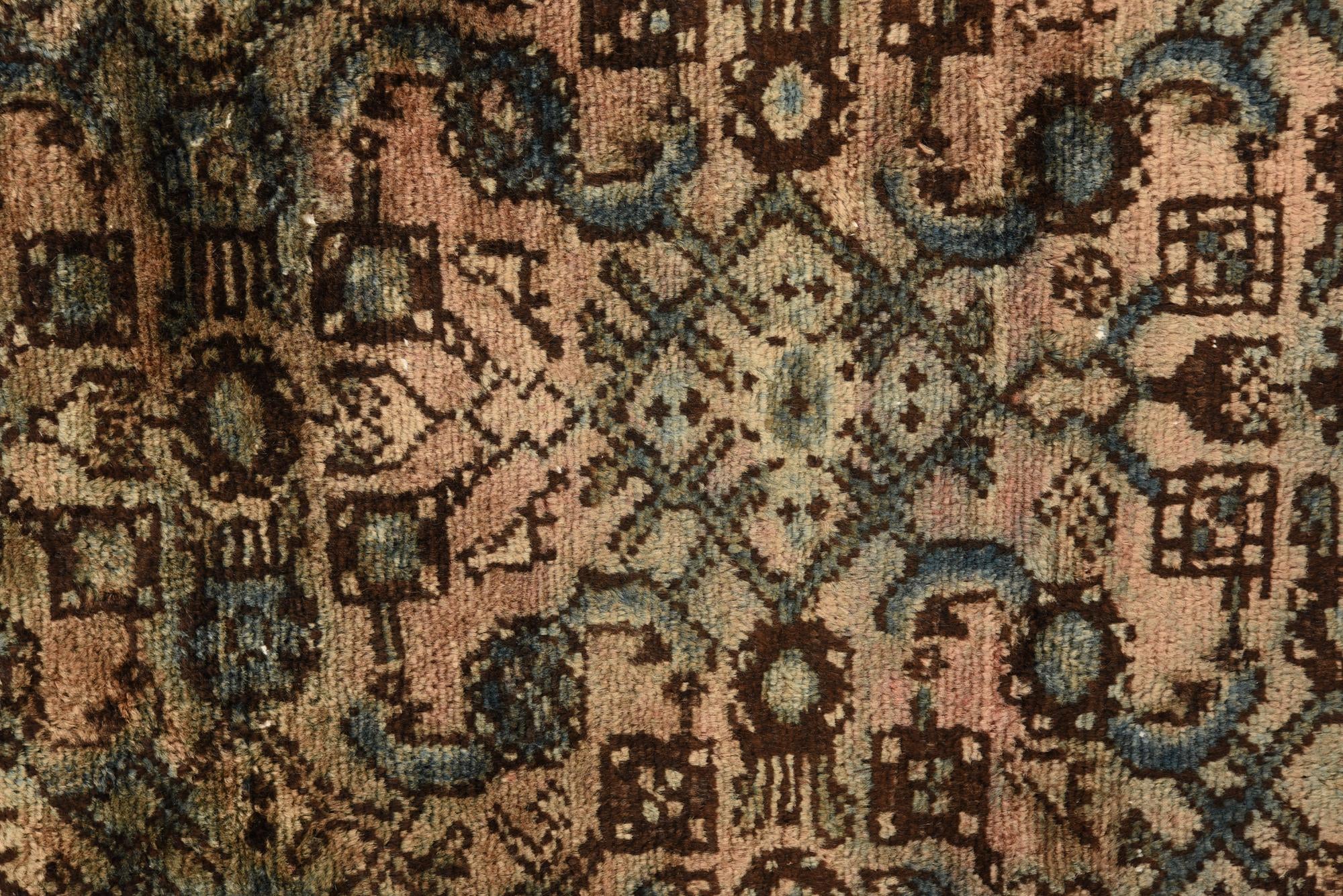 3' 10 x 7' 10 Hand Knotted Ultra Vintage Persian Wool Runner Rug