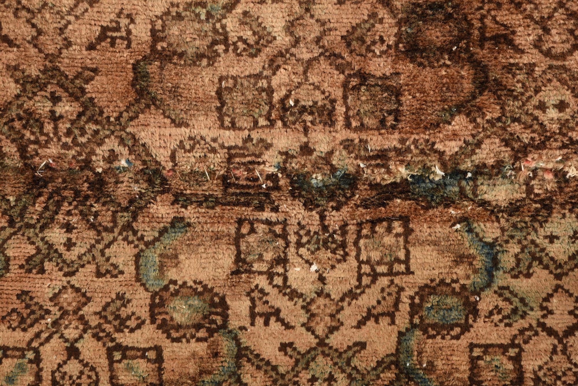 3' 10 x 7' 10 Hand Knotted Ultra Vintage Persian Wool Runner Rug