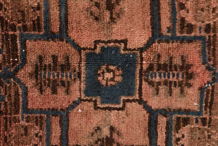 3' 7 x 7' 10 Hand Knotted Ultra Vintage Persian Wool Runner Rug