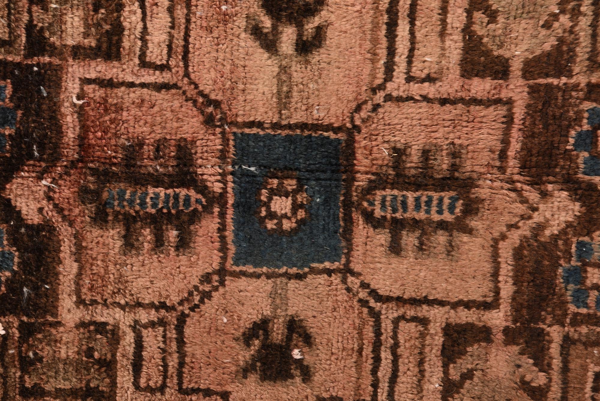 3' 7 x 7' 10 Hand Knotted Ultra Vintage Persian Wool Runner Rug
