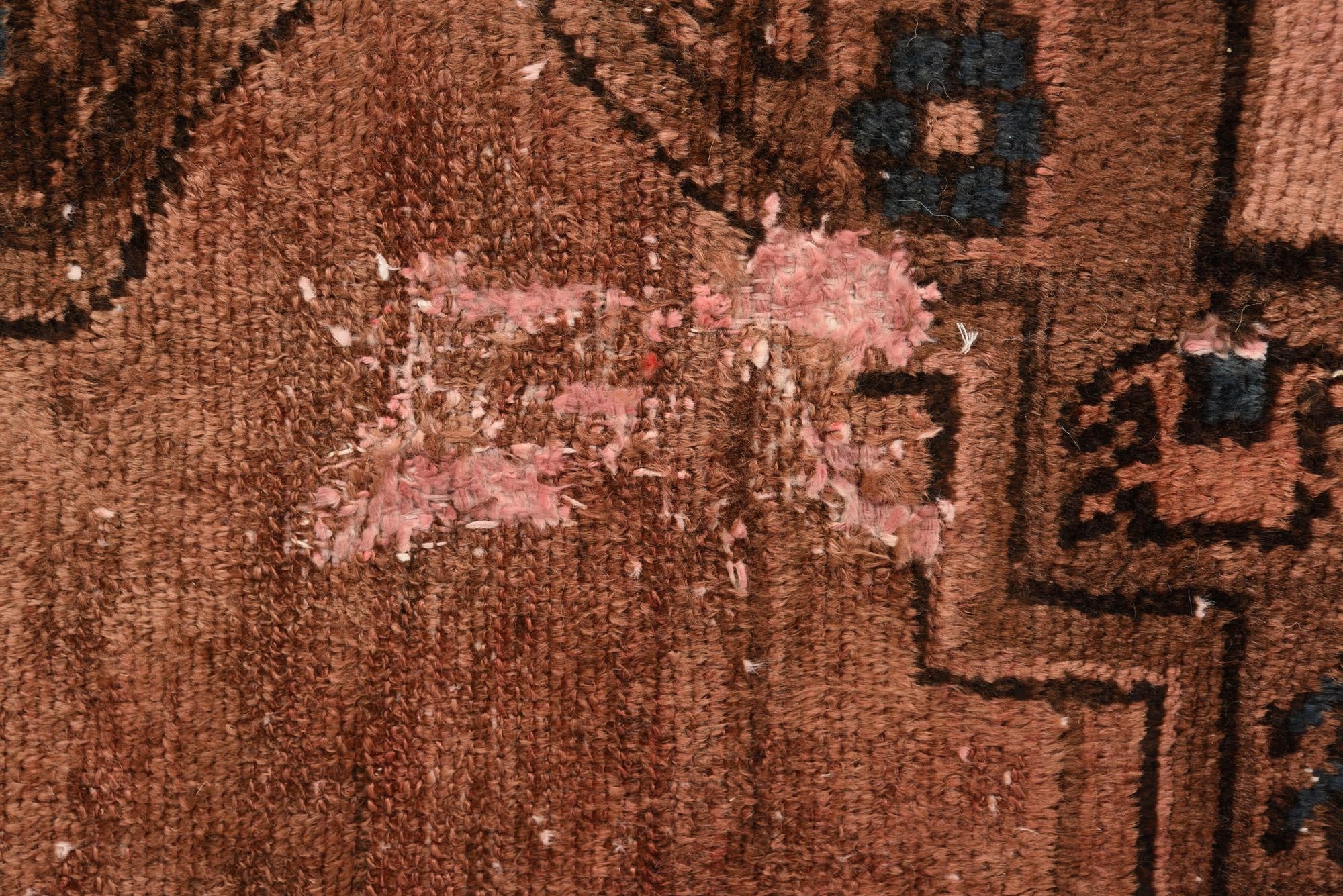 3' 7 x 7' 10 Hand Knotted Ultra Vintage Persian Wool Runner Rug