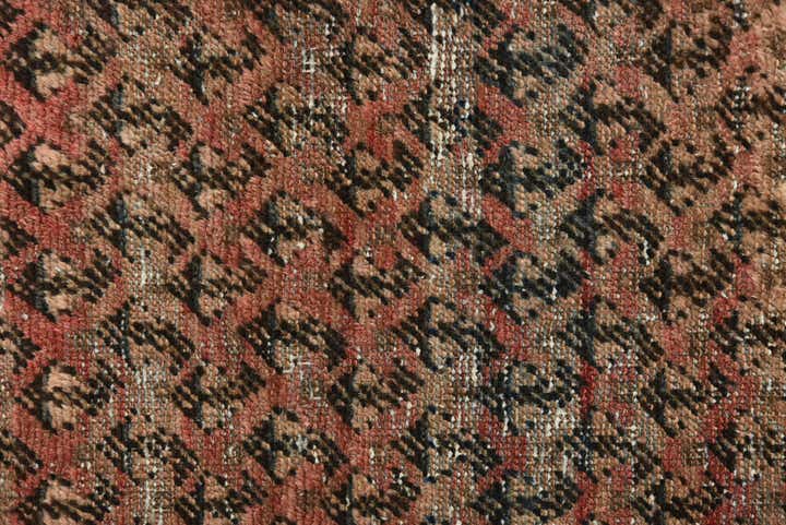 4' 8 x 10' 2 Hand Knotted Ultra Vintage Persian Wool Runner Rug