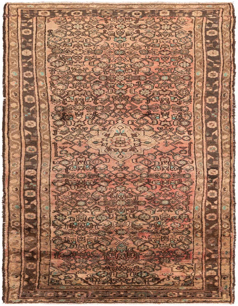Primary image 4' 2 x 9' 1  Hand Knotted Ultra Vintage Persian Wool Runner Rug