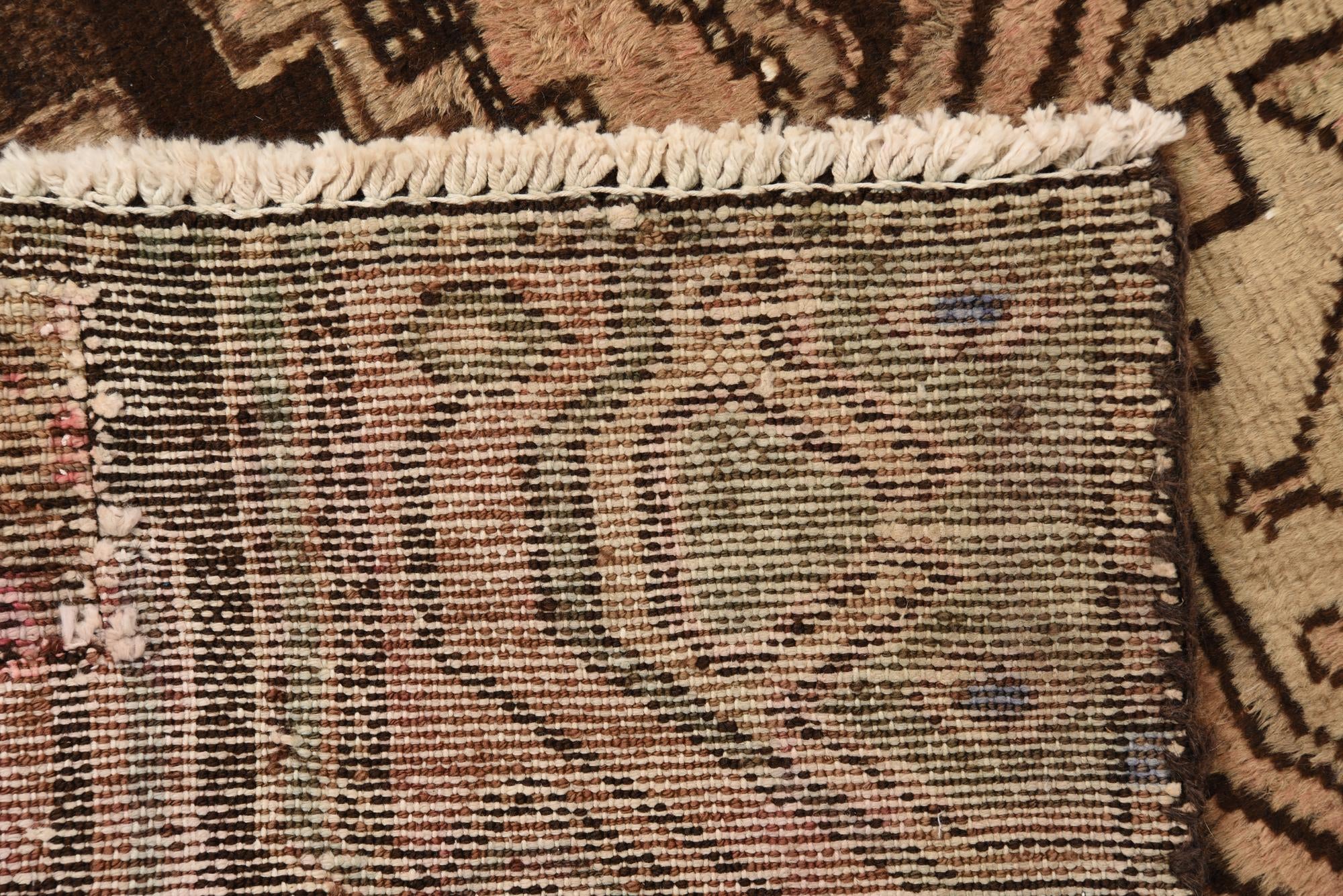 2' 8 x 8' 8 Hand Knotted Ultra Vintage Persian Wool Runner Rug