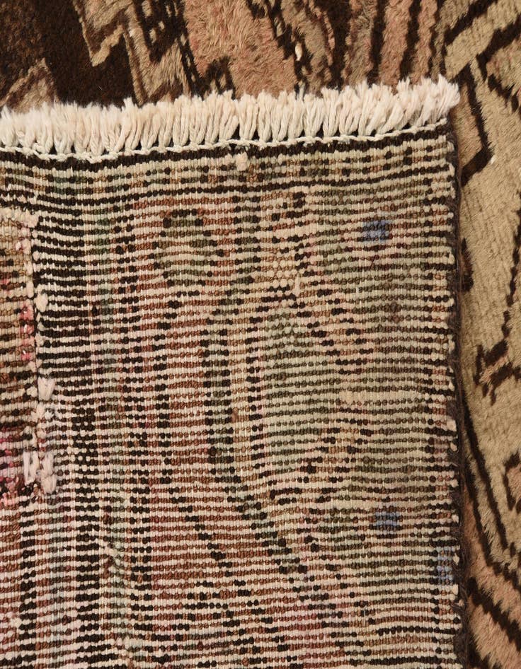 Detail image of 2' 8 x 8' 8  Hand Knotted Ultra Vintage Persian Wool Runner Rug