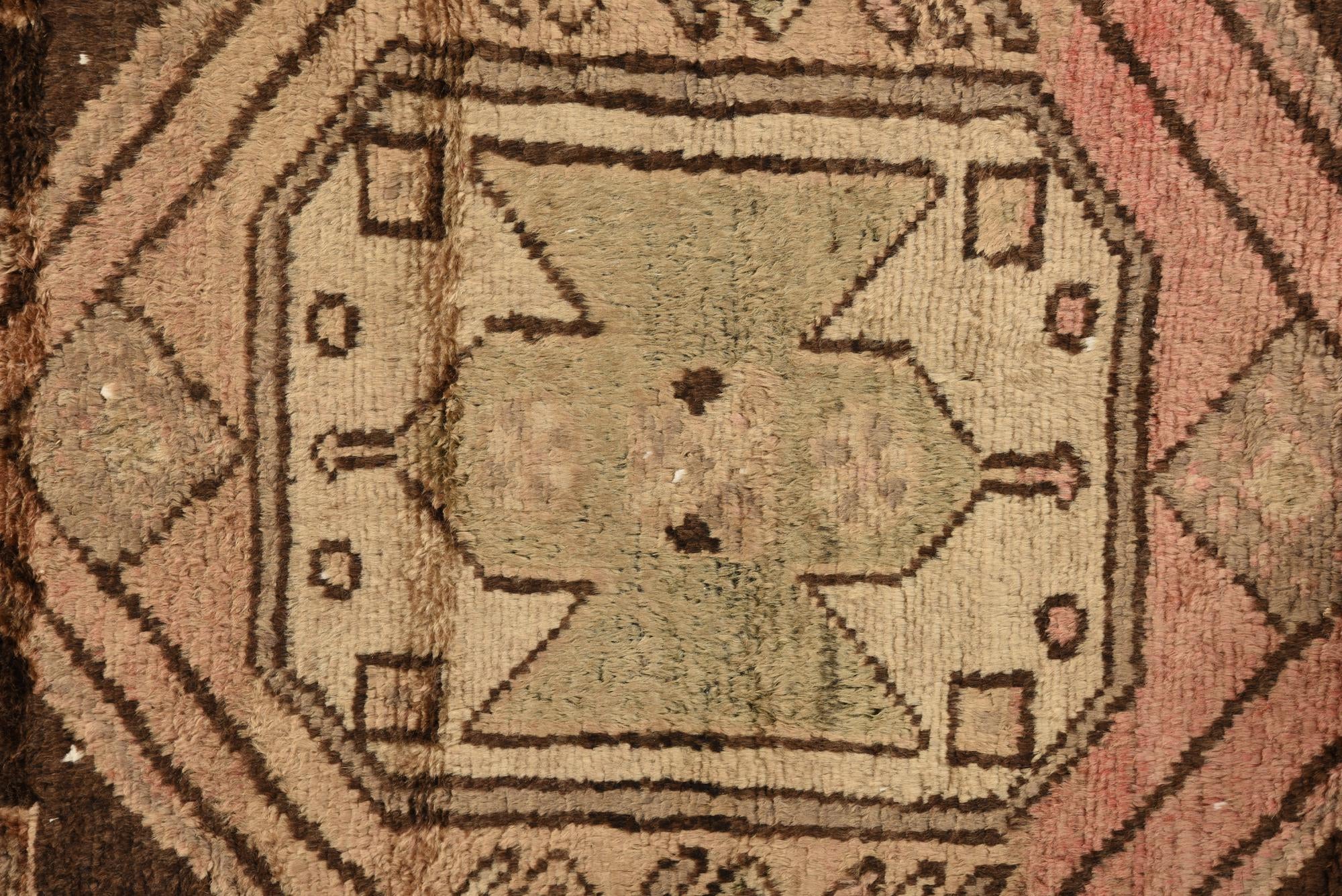 2' 8 x 8' 8 Hand Knotted Ultra Vintage Persian Wool Runner Rug
