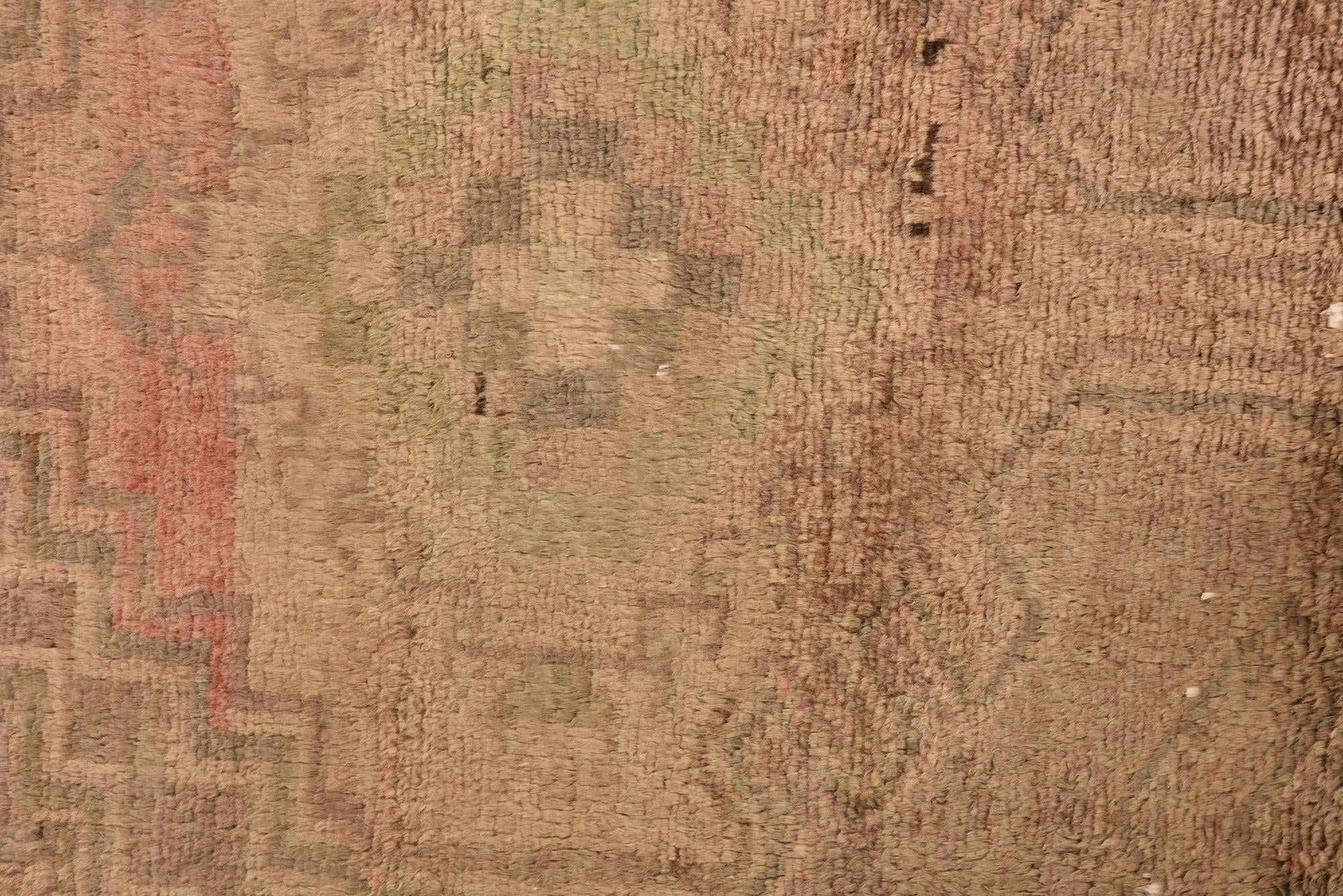 2' 8 x 8' 8 Hand Knotted Ultra Vintage Persian Wool Runner Rug