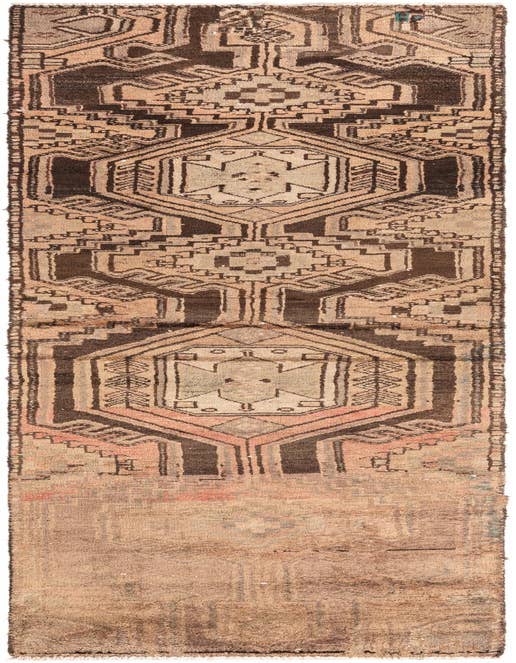 Detail image of 2' 8 x 8' 8 Hand Knotted Ultra Vintage Persian Wool Runner Rug