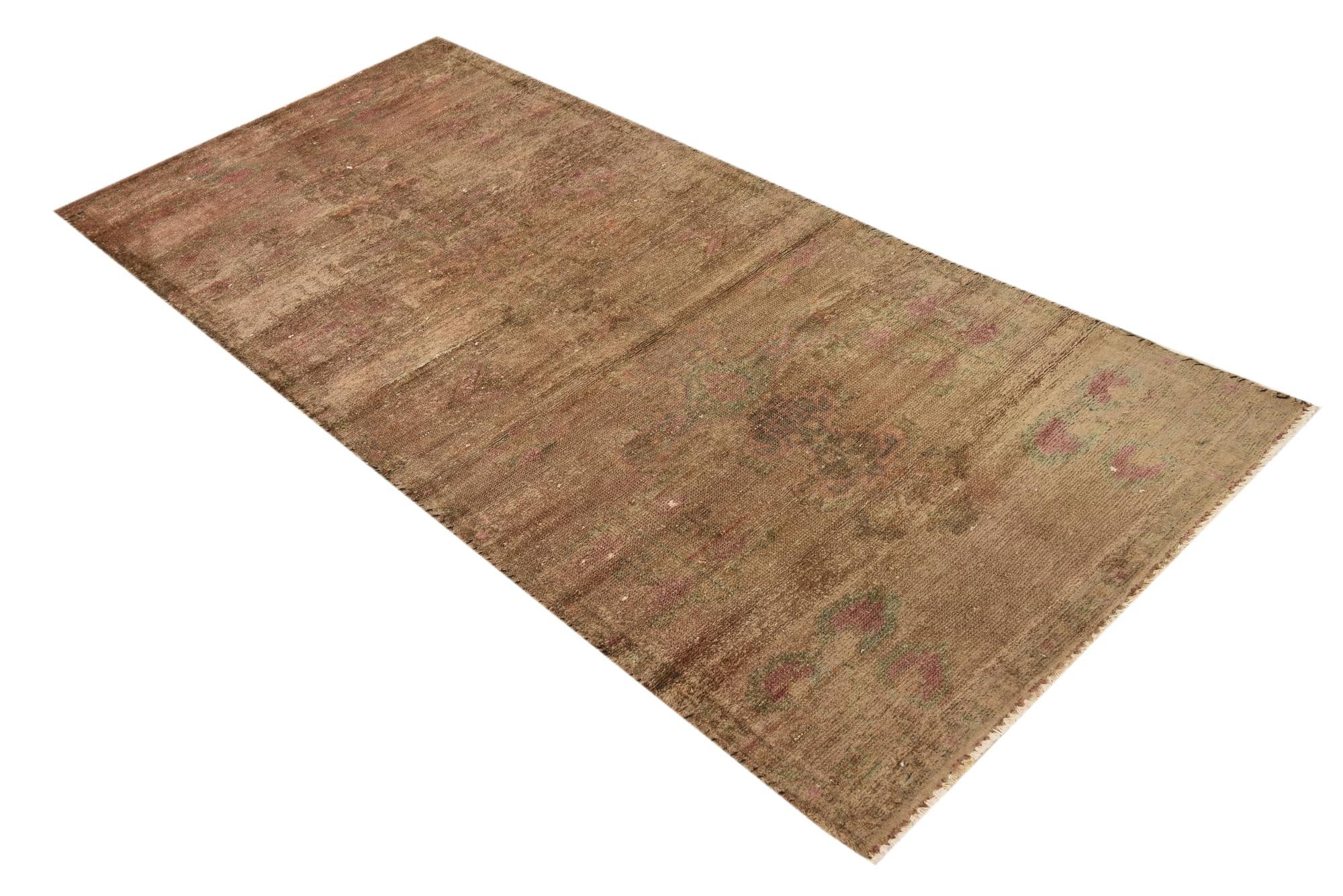 3' x 6' 8 Hand Knotted Ultra Vintage Persian Wool Runner Rug