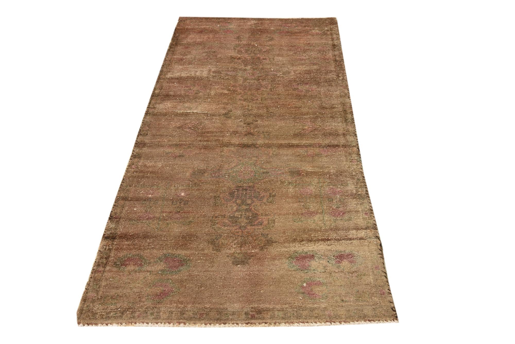 3' x 6' 8 Hand Knotted Ultra Vintage Persian Wool Runner Rug