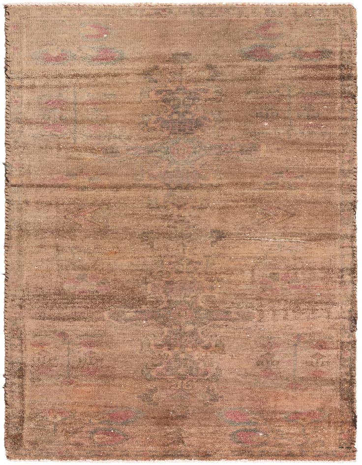 Detail image of 3' x 6' 8 Hand Knotted Ultra Vintage Persian Wool Runner Rug