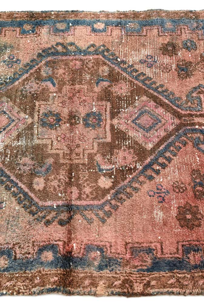 3' 3 x 6' Hand Knotted Ultra Vintage Persian Wool Runner Rug