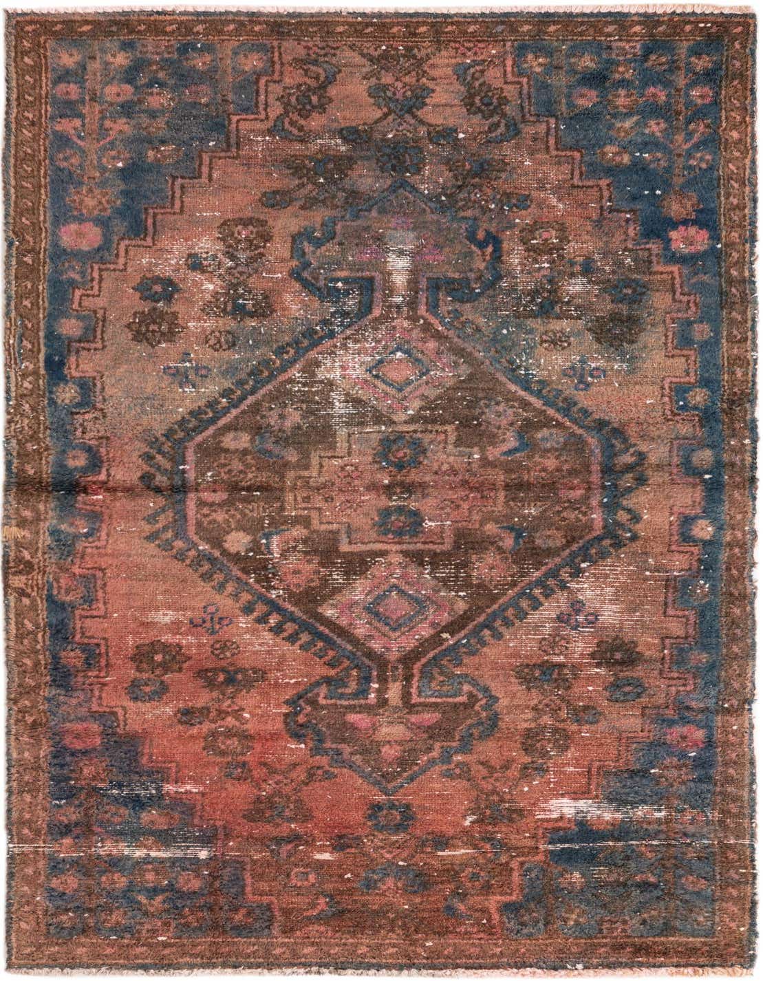 Primary image 3' 3 x 6'  Hand Knotted Ultra Vintage Persian Wool Runner Rug