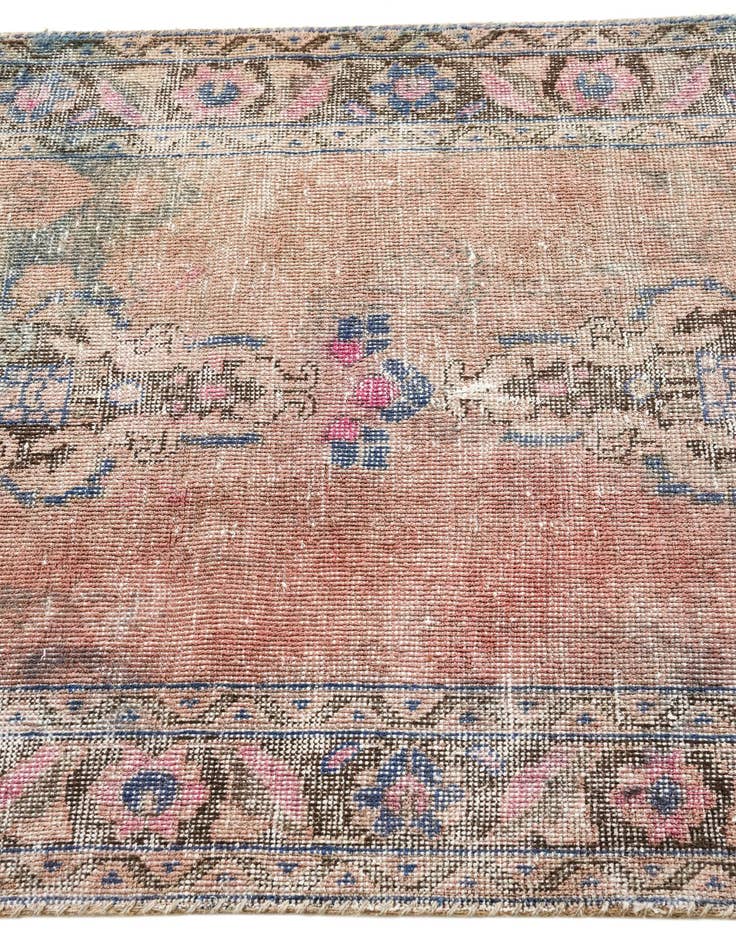 Detail image of 3' 6 x 8'  Hand Knotted Ultra Vintage Persian Wool Runner Rug