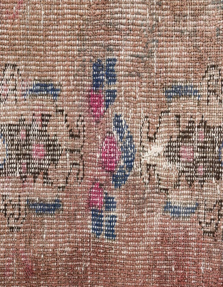 Detail image of 3' 6 x 8'  Hand Knotted Ultra Vintage Persian Wool Runner Rug