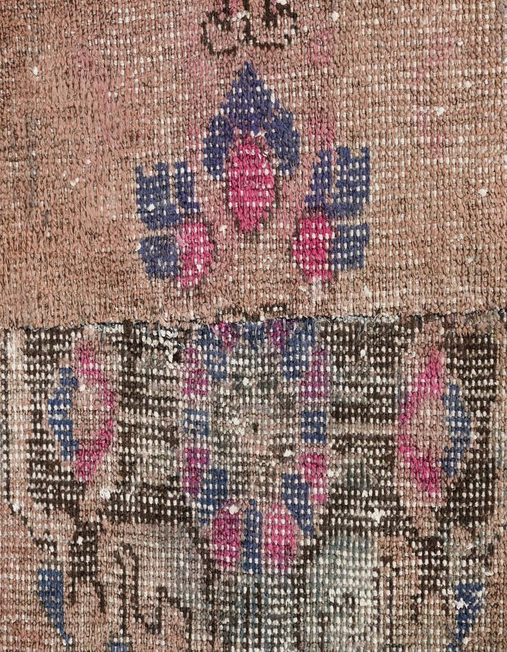 Detail image of 3' 6 x 8'  Hand Knotted Ultra Vintage Persian Wool Runner Rug