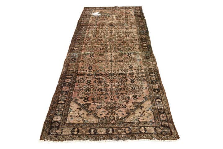 105cm x 265cm anudado a mano Ultra Vintage Alfombra Persa Lana Pasillera
