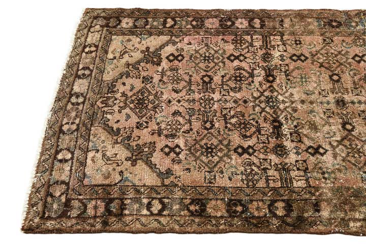 105cm x 265cm anudado a mano Ultra Vintage Alfombra Persa Lana Pasillera