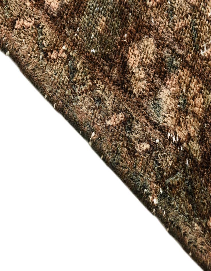 Detail image of 3' 5 x 8' 8  Hand Knotted Ultra Vintage Persian Wool Runner Rug