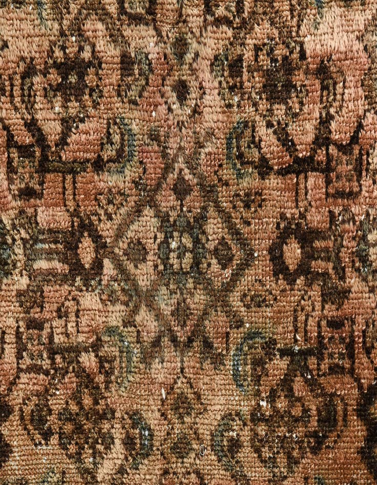 Detail image of 3' 5 x 8' 8  Hand Knotted Ultra Vintage Persian Wool Runner Rug